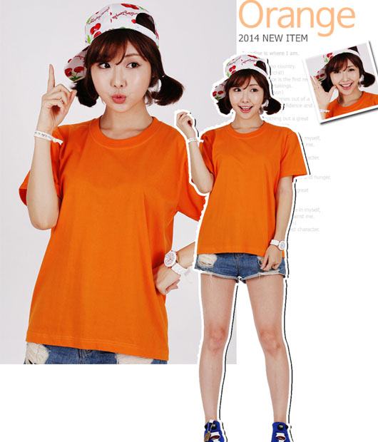 면 20수 라운드 티셔츠 (반팔/긴팔) (아동용,성인용)