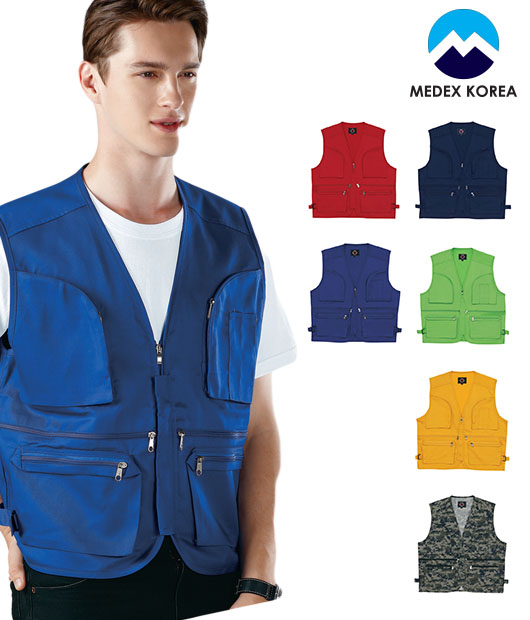 메덱스 단체 T/C 면조끼 [단체조끼/작업조끼/단체작업조끼] / MC 240