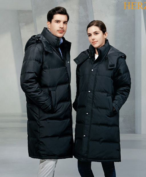 헤르지오 HZ-209 [단체회사패딩,회사롱패딩,롱패딩,회사패딩] / 블랙