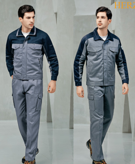 헤르지오 HZ-1607,1605 [세트판매][단체근무복,단체작업복,동계작업복,동계근무복] / 네이비+그레이