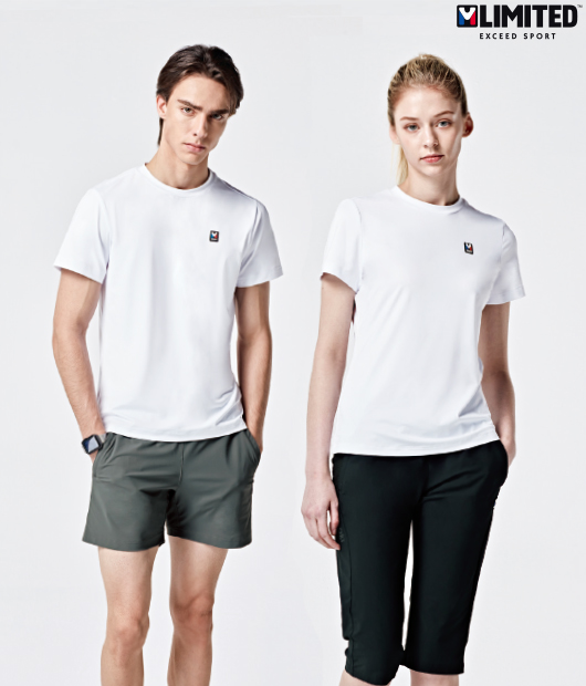 엠리밋 스판 반팔 라운드티셔츠 / 52510 / 화이트
