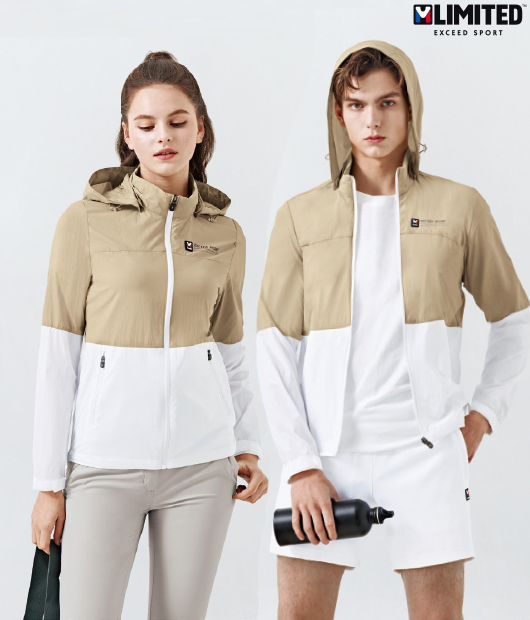 엠리밋 홑겹 배색 바람막이 / 31330 / 베이지