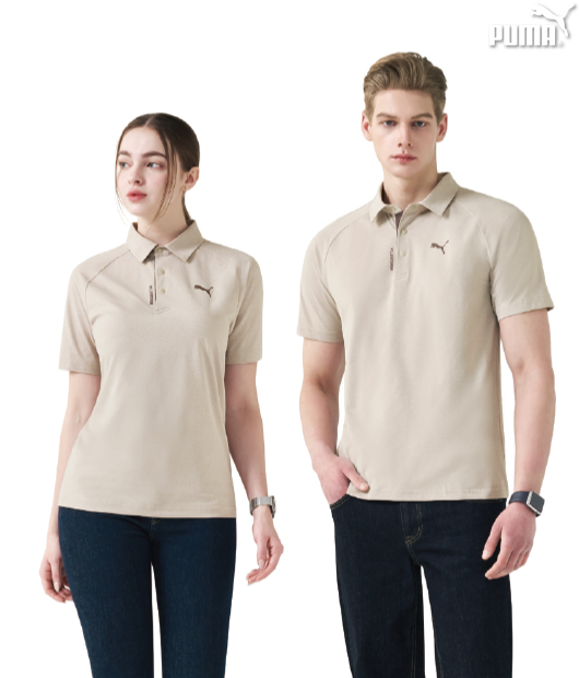 푸마 카라 반팔티셔츠 / 5286 / 베이지